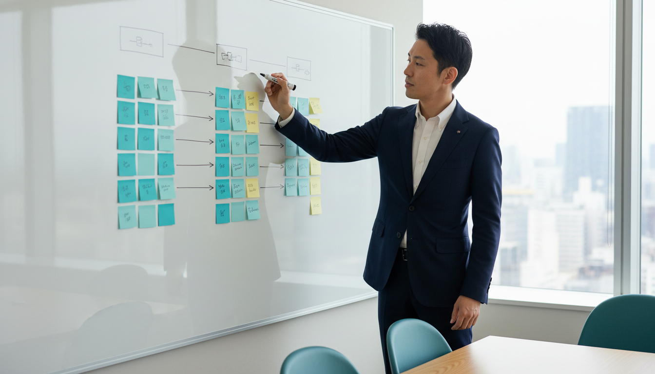 【業務の属人化解消】自分の仕事を手順書に変える4ステップ！誰でも迷わず作れる実践マニュアルの実践場面