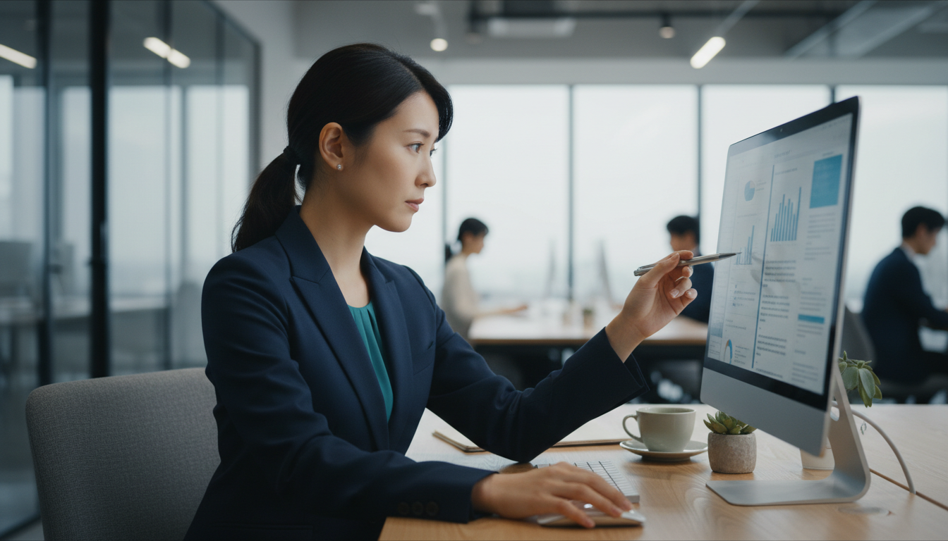 【AIメール作成】返信を劇的に効率化するプロンプトテンプレートと安全な活用手順で人が確認している場面