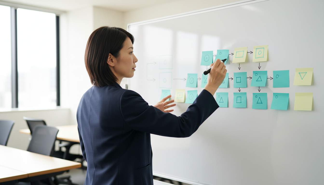 【業務効率化】仕事を自動化する前に「標準化」が必要な理由！失敗を防ぐ手順と実践チェックリストの実践場面