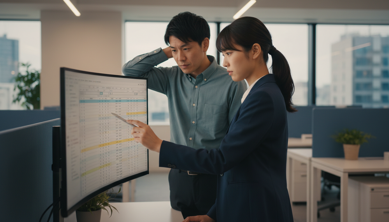 【業務効率化】仕事を自動化する前に「標準化」が必要な理由！失敗を防ぐ手順と実践チェックリストで人が確認している場面