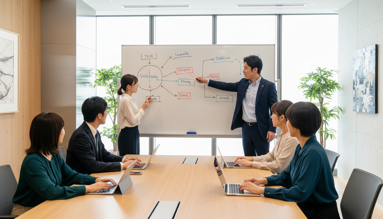 【事業売却 業務整理】買い手が評価する仕組み化！事業を売却できる状態へ近づける業務整理の5つの手順と実践チェックリストの実践場面