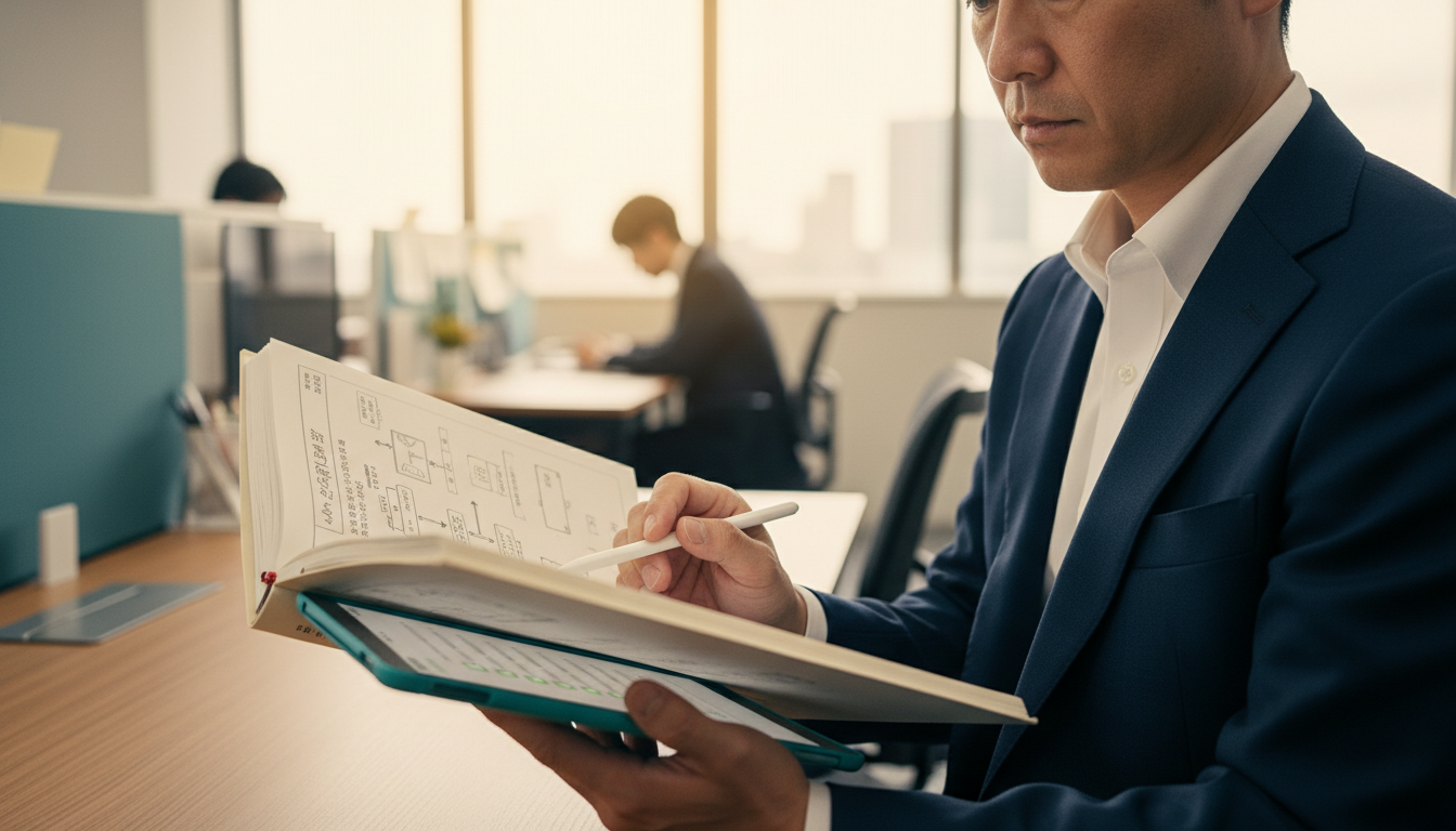 【事業売却 業務整理】買い手が評価する仕組み化！事業を売却できる状態へ近づける業務整理の5つの手順と実践チェックリストで人が確認している場面