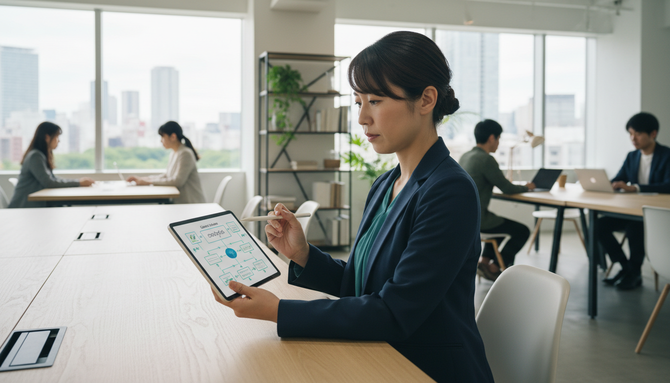 【労働時間に依存しない 仕組み】自分の時間を使わずに価値を届ける事業設計の5つの手順と実践チェックリストの実践場面