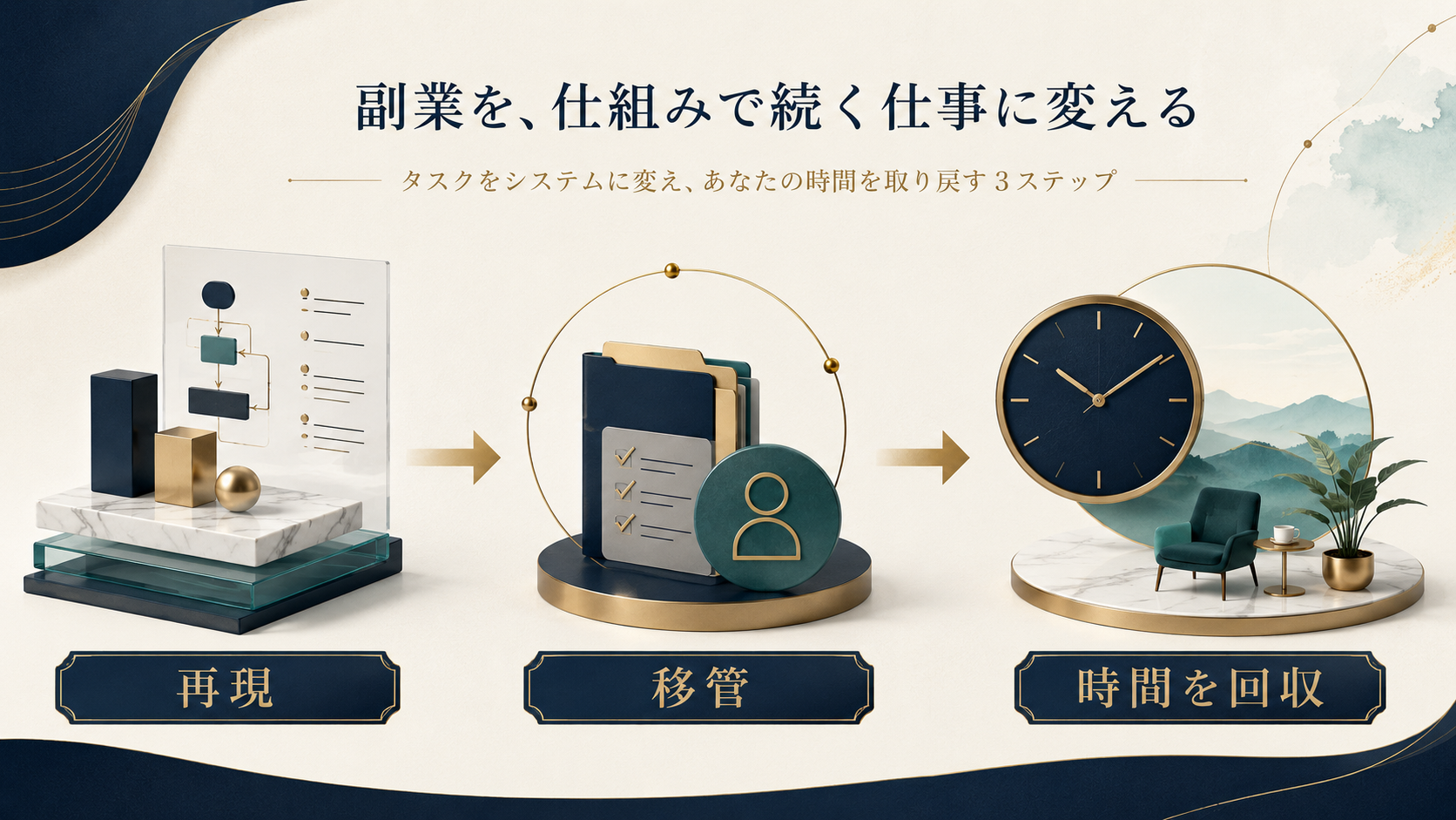 副業を仕組みに変える3ステップ