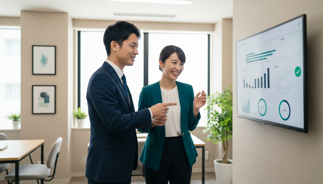 【中小企業 業務自動化】失敗を避ける！小さな会社が成果を出すための正しい手順と実践チェックリストで人が確認している場面