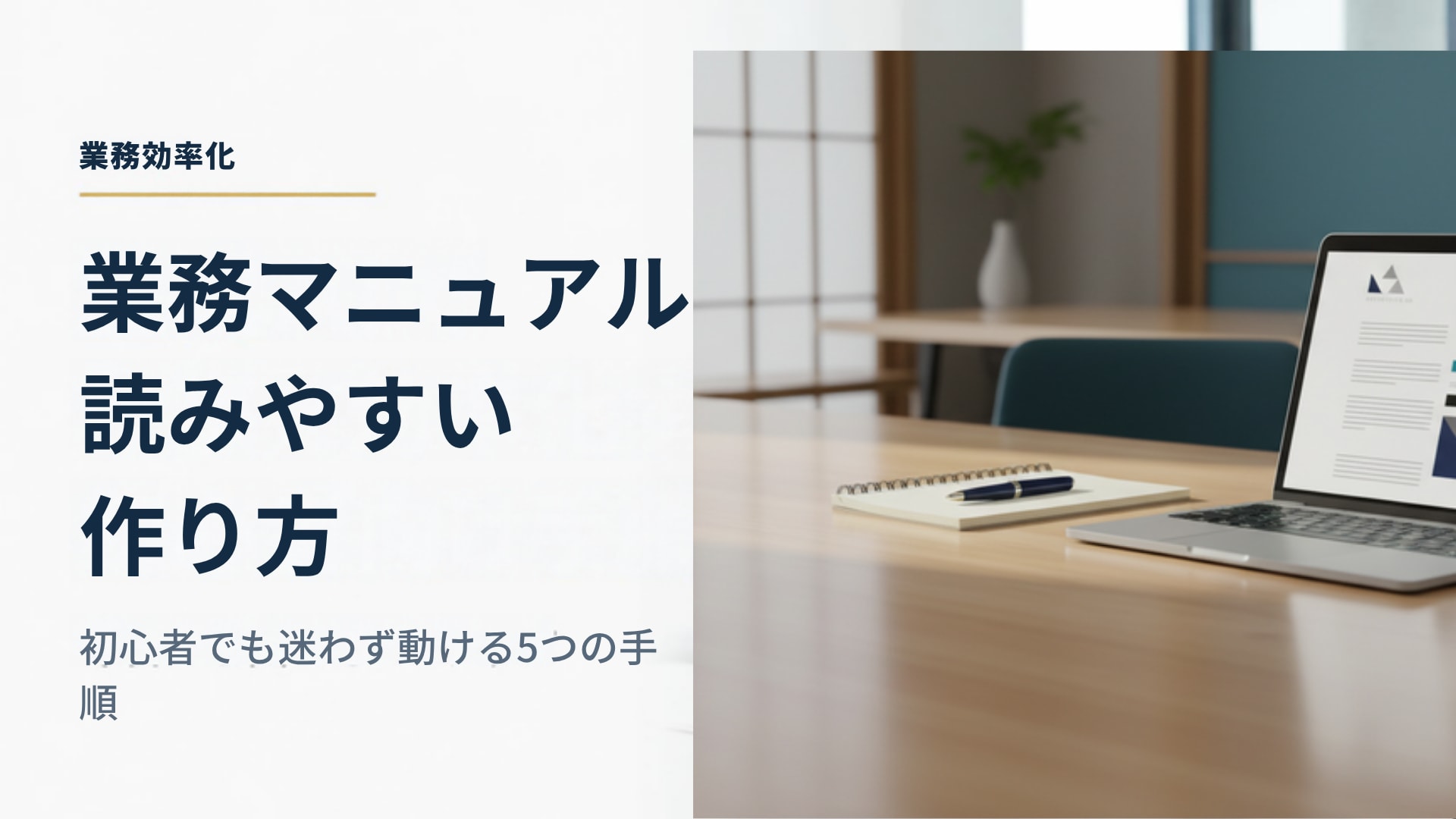 読まれる業務マニュアルの作り方｜はじめての人が迷わず動ける書き方