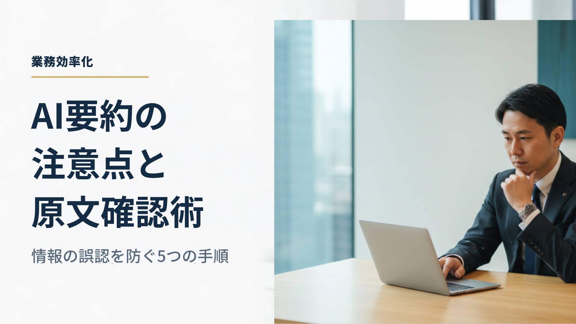 AIの要約を使うときの注意点｜数字と前提を原文で確かめる手順